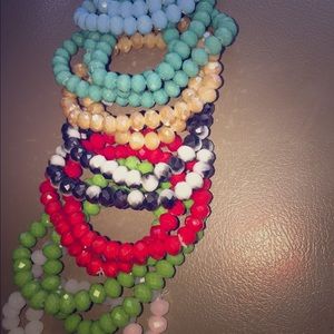Glass boutique bracelets